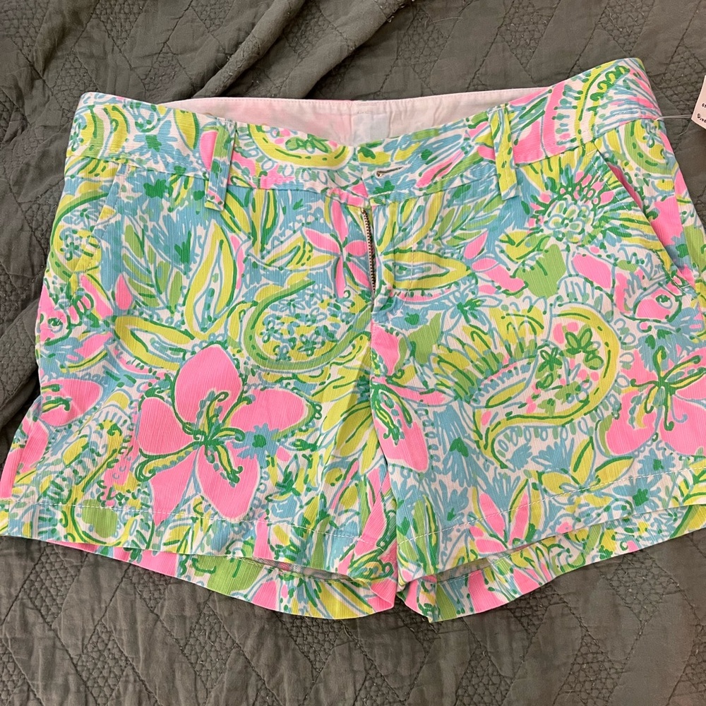 Lilly Pulitzer Pink Blue Green Callahan Shorts
